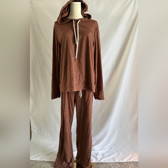 Members Mark Lounge Set Hoodie/Pants Rust Size Large - Picture 1 of 7